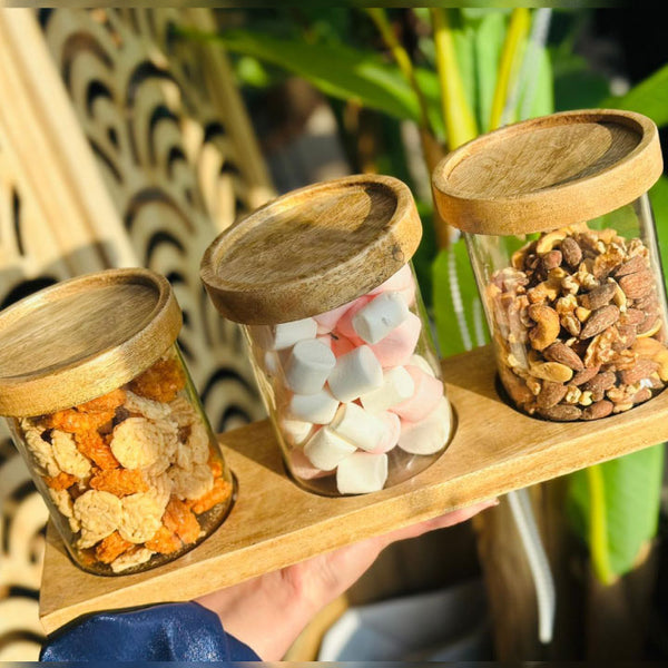 طقم سكريات خشب