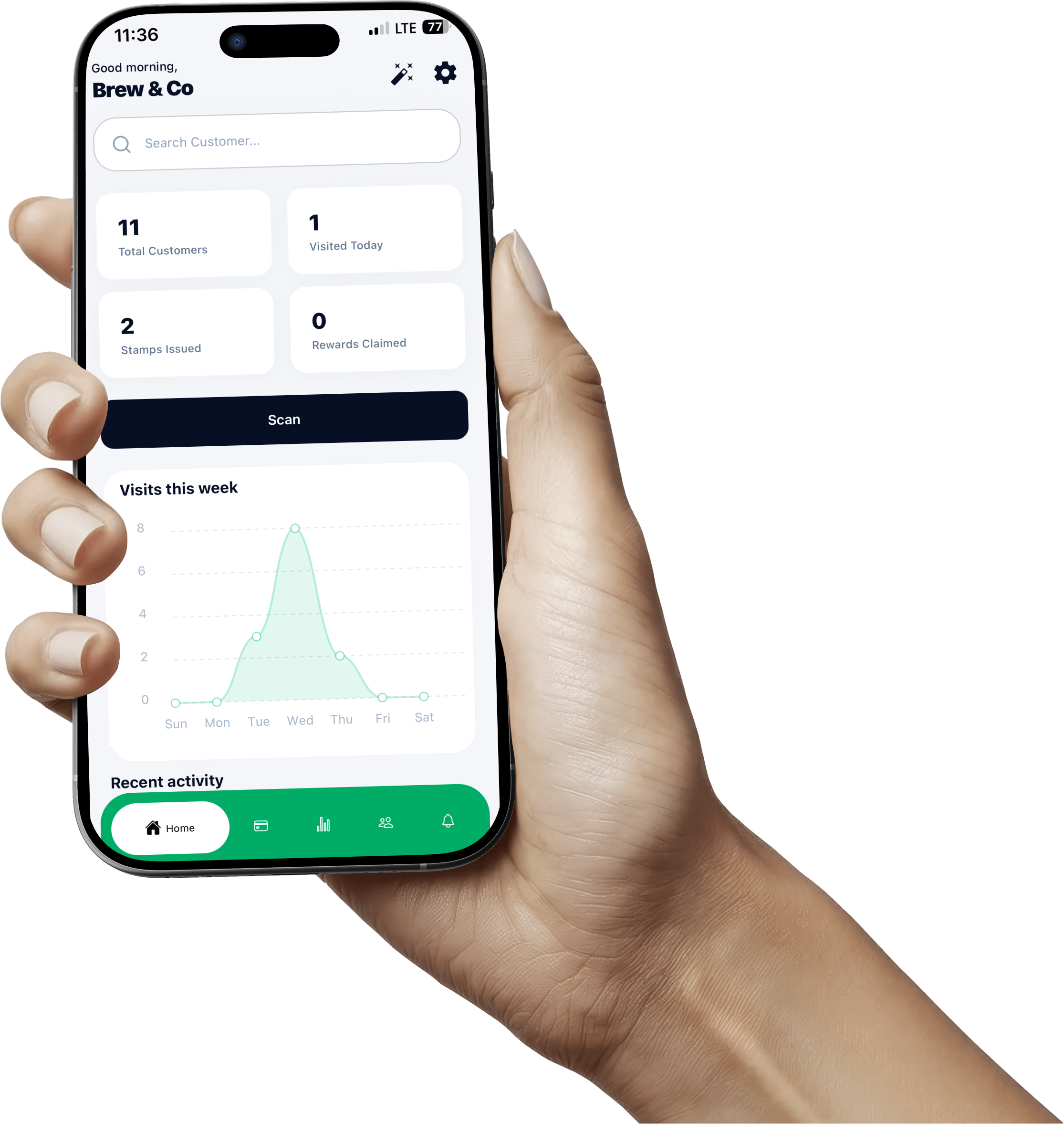 Mazaya loyalty card pass mockup shown in Apple Wallet